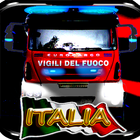 Italian Firefighters Whit Siren & Light icon