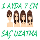 1 ayda 7 cm saç uzatma أيقونة