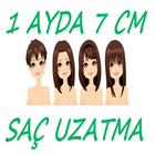 1 ayda 7 cm saç uzatma ไอคอน