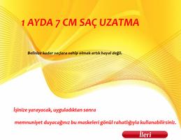 1 ayda 7 cm saç uzatma الملصق