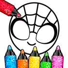 Drawing games: Paint and Color أيقونة