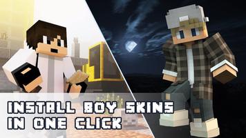 boy skins for minecraft pocket edition Poster