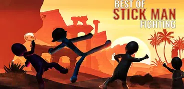 Stick Man Fighting: Flach fallen auf den Boden