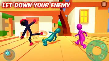 Stick Man Fighting: Mùa Thu Phẳng Trên Sàn 2018 ảnh chụp màn hình 1