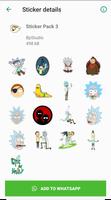 Rick & Morty Stickers for Whatsapp capture d'écran 3