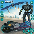 Bat Robot Moto Vélo Robot Jeu icône