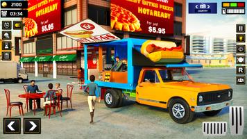 simulateur conduite food truck Affiche