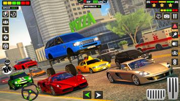 Elevated Car Driving Car Games پوسٹر