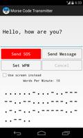 Morse Code Transmitter اسکرین شاٹ 1