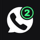 둘째 전화번호 - 국제 전화 번호 및 메시지 아이콘