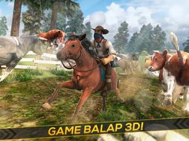 Koboi Balap Kuda 3D screenshot 3