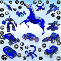 Multi Horse Robot: Car Game APK download