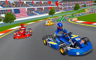 Go Kart Racing Games 3D Stunt تصوير الشاشة 2