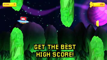 Rebounce and don´t crush! in this Flappy Galaxy Ekran Görüntüsü 1