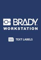 Brady Étiquettes de texte Affiche