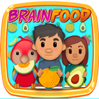 Brain foods: fruit puzzle memory game icône