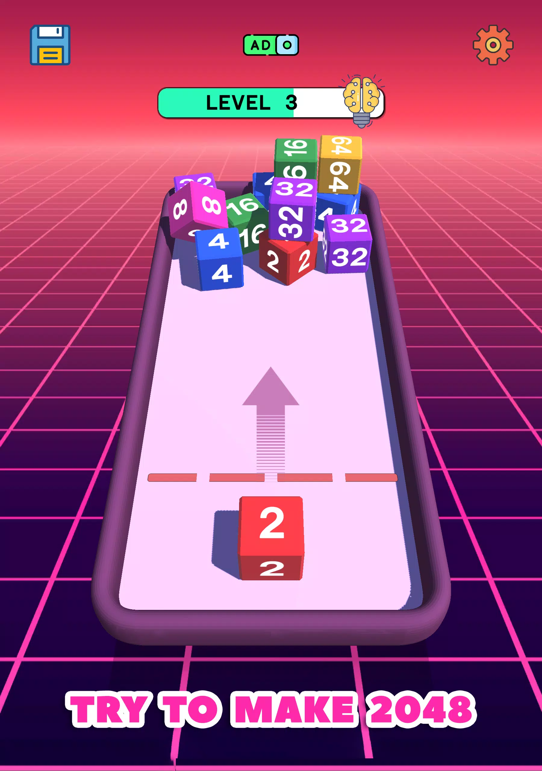 Chain Cube: 2048 3D Merge Game