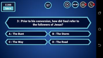 Bible Trivia Quiz Game - Biblical Quiz imagem de tela 2