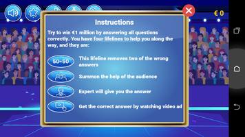 Millionaire Quiz Ekran Görüntüsü 3