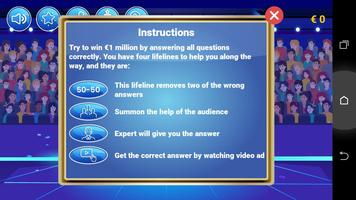 Millionaire Quiz स्क्रीनशॉट 3