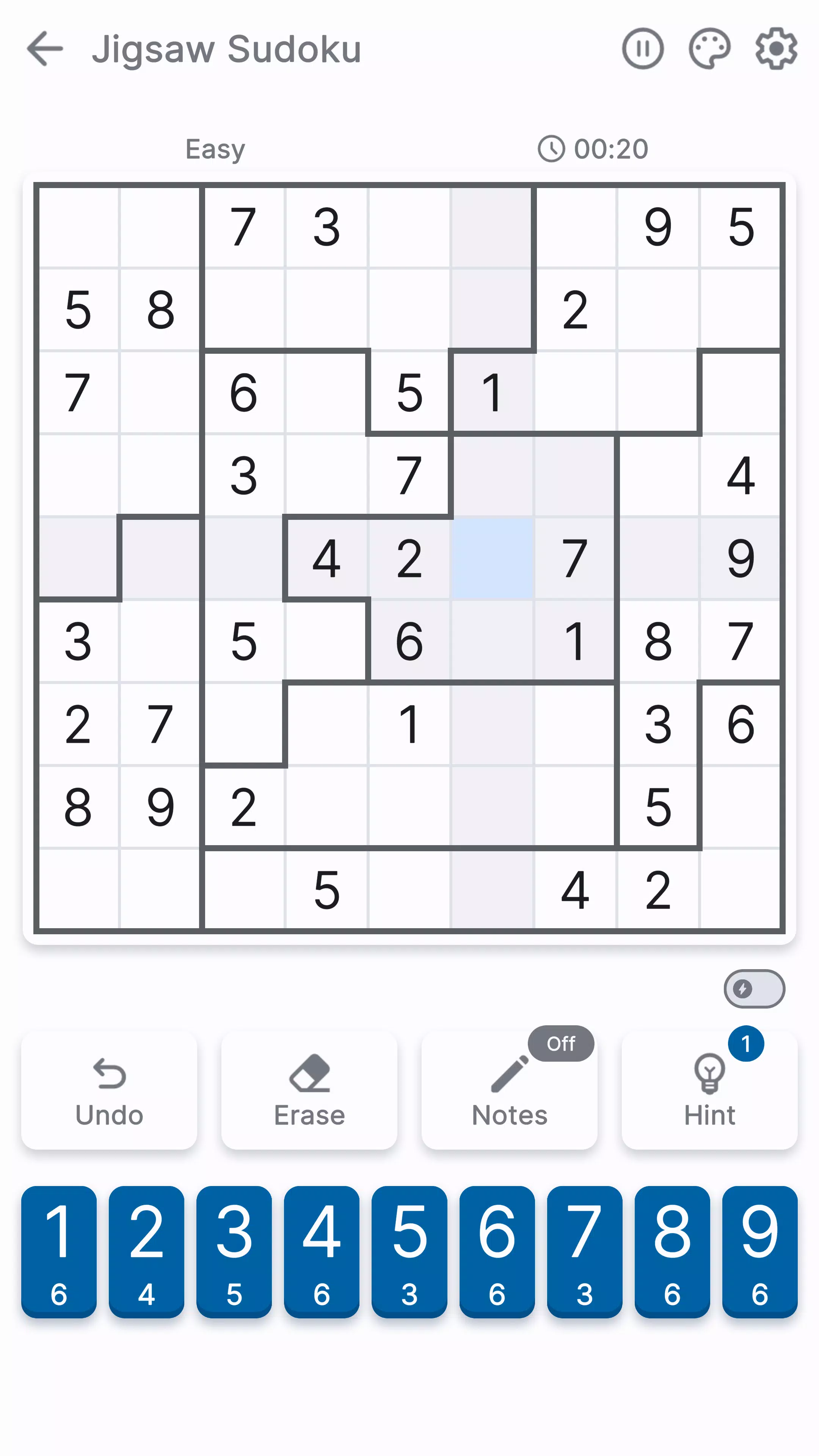 Jigsaw Sudoku - Medio 