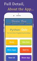 Python practice quiz app with  plakat