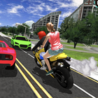 Moto Taxi Driving: Bike Games icône
