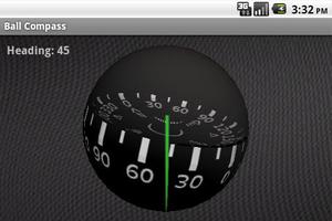 Ball Compass 3D Affiche