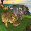 Angry Hippo Simulator: Hippo Family Jungle Attack APK