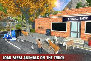 Animal Transport Truck Affiche