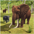 大象模拟器：野生动物家庭游戏 图标