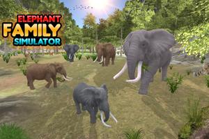 Simulateur d'éléphant: Jeux de familles d'animaux Affiche