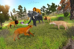 Симулятор льва: Игры на выживание животных постер