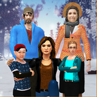 Virtual Family Simulator Winter Vacations Fun icon