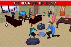 Virtual Family Simulator Winter Vacations Fun Plakat