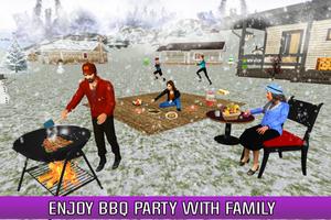 Virtual Family Simulator Winter Vacations Fun syot layar 3