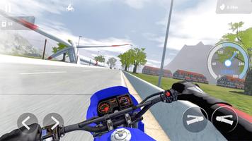 Simulateur de Moto Vraie Moto Affiche