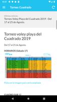 Torneo Voley Playa "Cuadrado" syot layar 3
