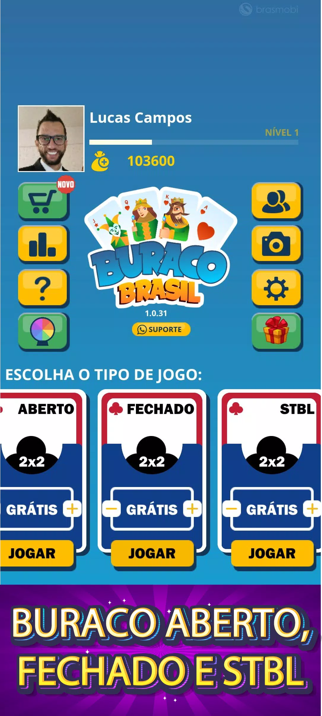 Buraco - Jogo de cartas gratuito! Convide seus amigos e jogue online!