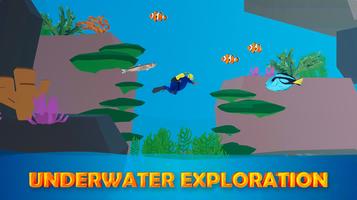 Scuba diving: Brave diver poster
