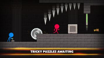 Red & Blue Stickman: Adventure screenshot 1