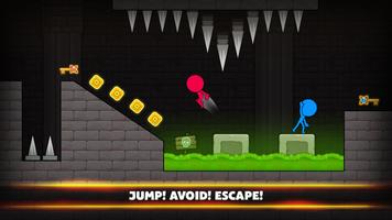 Red & Blue Stickman: Adventure screenshot 2