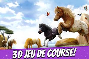 Jeu de Course de Chevaux Poney Affiche