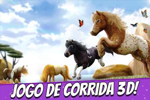 Jogo de Corrida de Cavalo Pony Cartaz