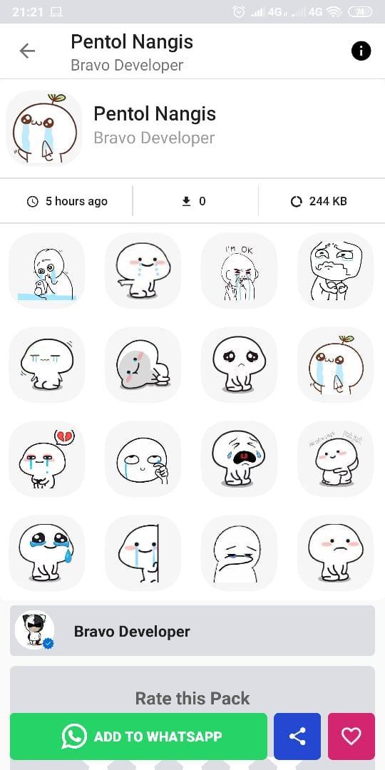 30+ Ide Keren Stiker Wa Pentol Nangis