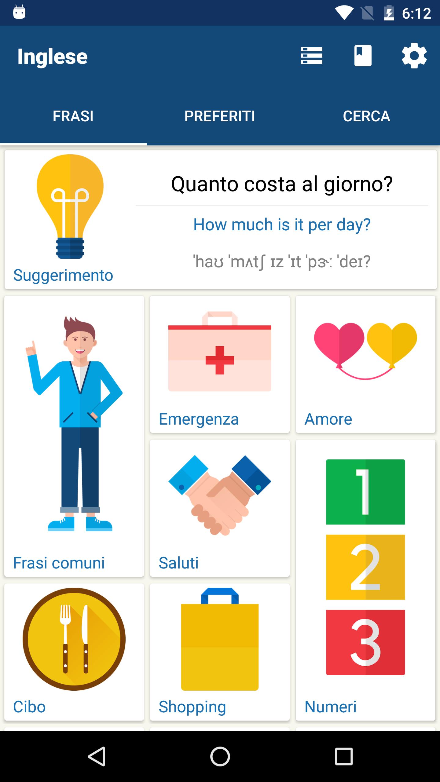 FRASARIO INGLESE DA SCARICARE