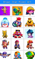Brawl Stars Pixel Art Color By Number Book APK download