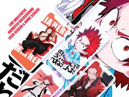 Eijiro Kirishima Live Wallpape captura de pantalla 2