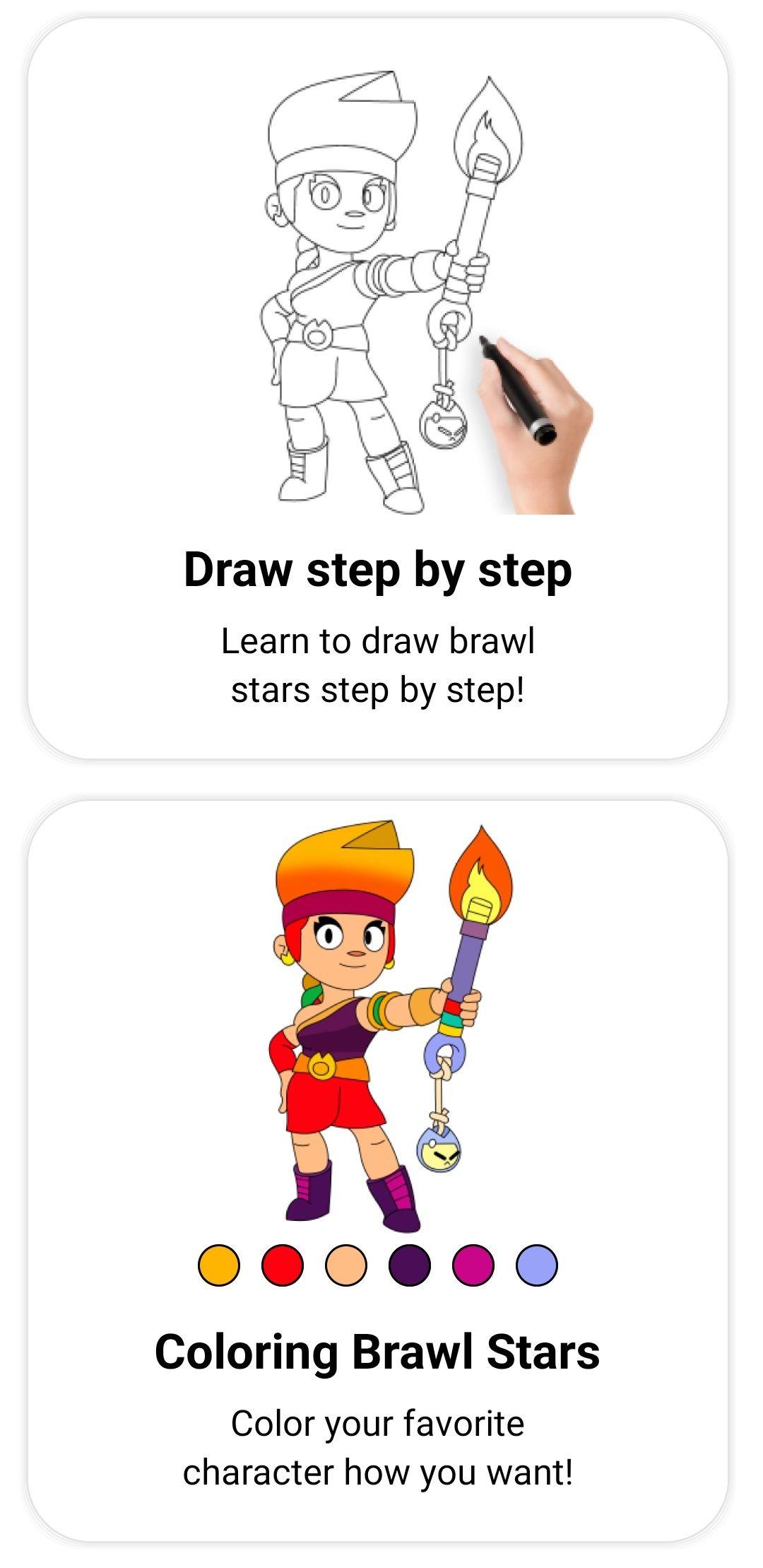 Coloring Brawl Stars How To Draw Brawl Stars For Android Apk Download - brawl stars karakterleri resmi çizimi leon