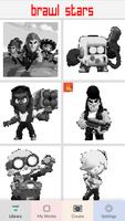 Brawl Stars Pixel Number plakat